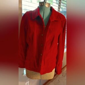 A.M.I. Puffy Sleeve Look Excellent Cut 2000  Corduroy Jacket L Burgundy
